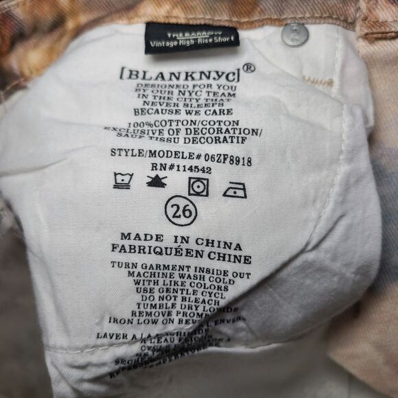 NWT Blank NYC The Barrow Vintage High Rise Short Women's Size 26 Vatican Angels - Picture 10 of 11